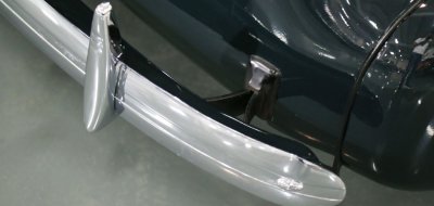 Chevrolet Deluxe 1937 rear steel bumper