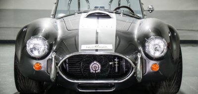 Front bumper and headlights of the BackDraft Shelby