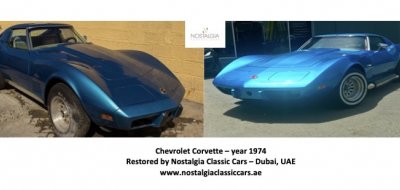 Project Car Chevrolet Corvette 1974 - Before & After