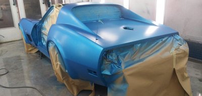 Project Car Chevrolet Corvette 1974 - during restoration