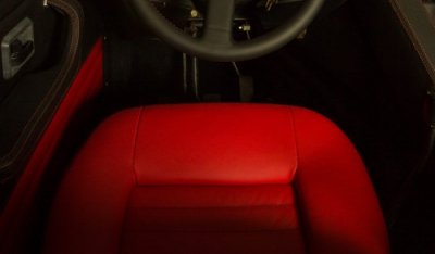 Lamborghini LM002 1988 driver's seat & steering wheel