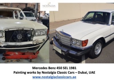 MB 450 SEL 1981 - Painting Works by Nostalgia Classic Cars