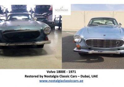 Restoration Project - Volvo 1800E 1971 - before & after